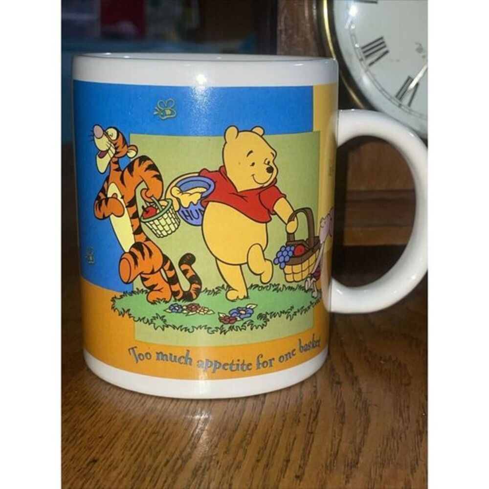 Disney Licensed Winnie The Pooh And Tigger Vintage Ceramic Coffee Mug
